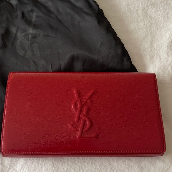 YSL ❌SOLD ❌red clutch authentic ! - Picture 2 of 11